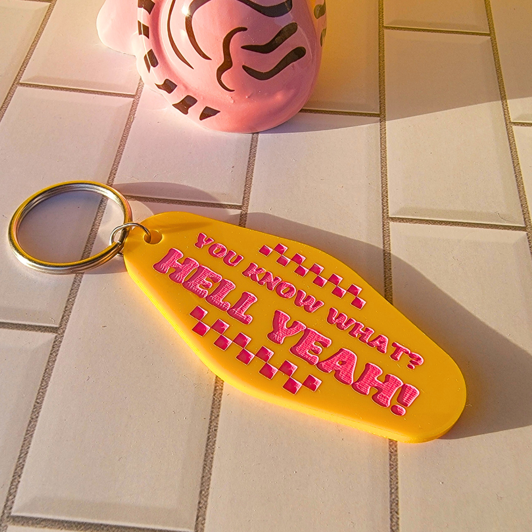 HELL YEAH KEYCHAIN