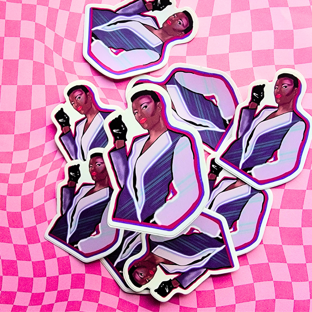 THE LEGENDARY GRACE JONES STICKER