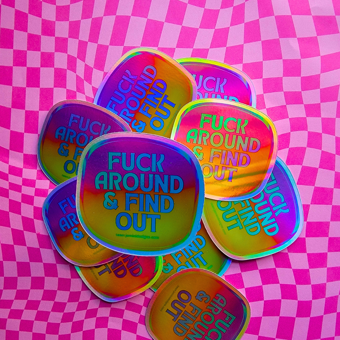 FAFO HOLOGRAPHIC STICKER