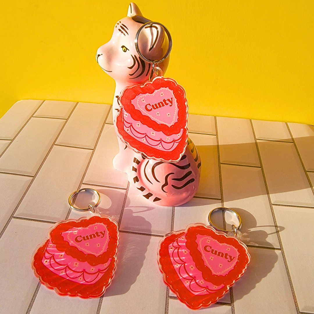 CUNTY KEYCHAIN