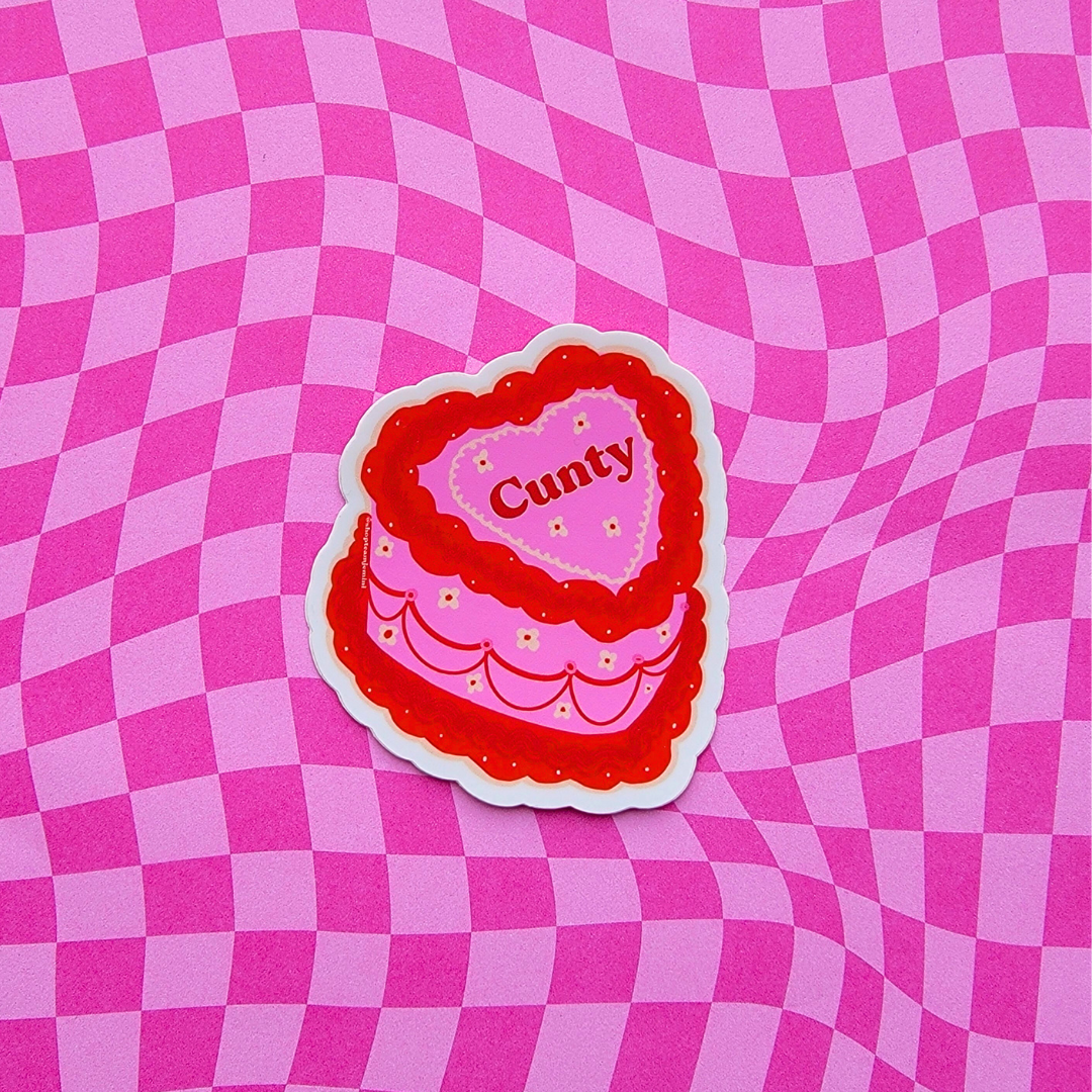 C*NTY CAKE STICKER