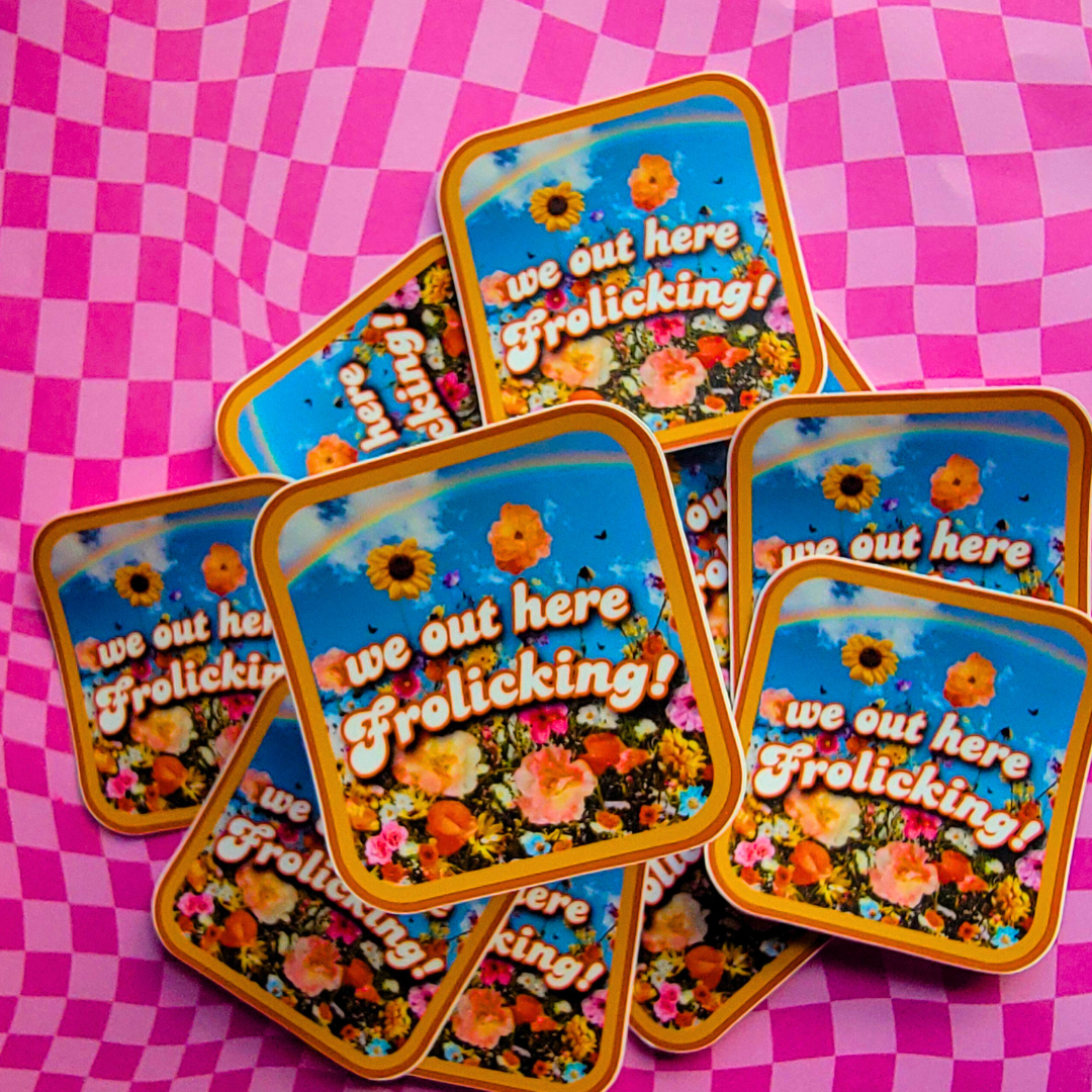 FROLICKING STICKER