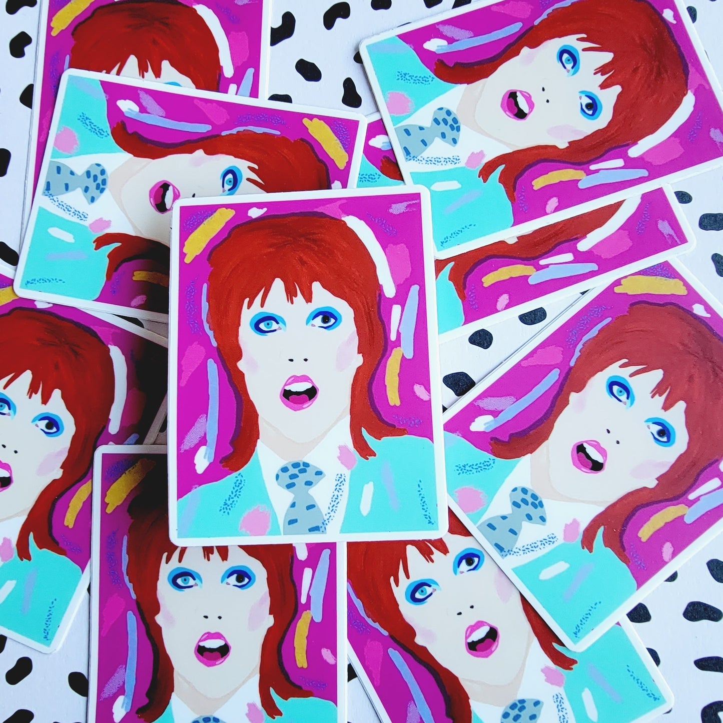 GLAM ROCK BOWIE STICKER