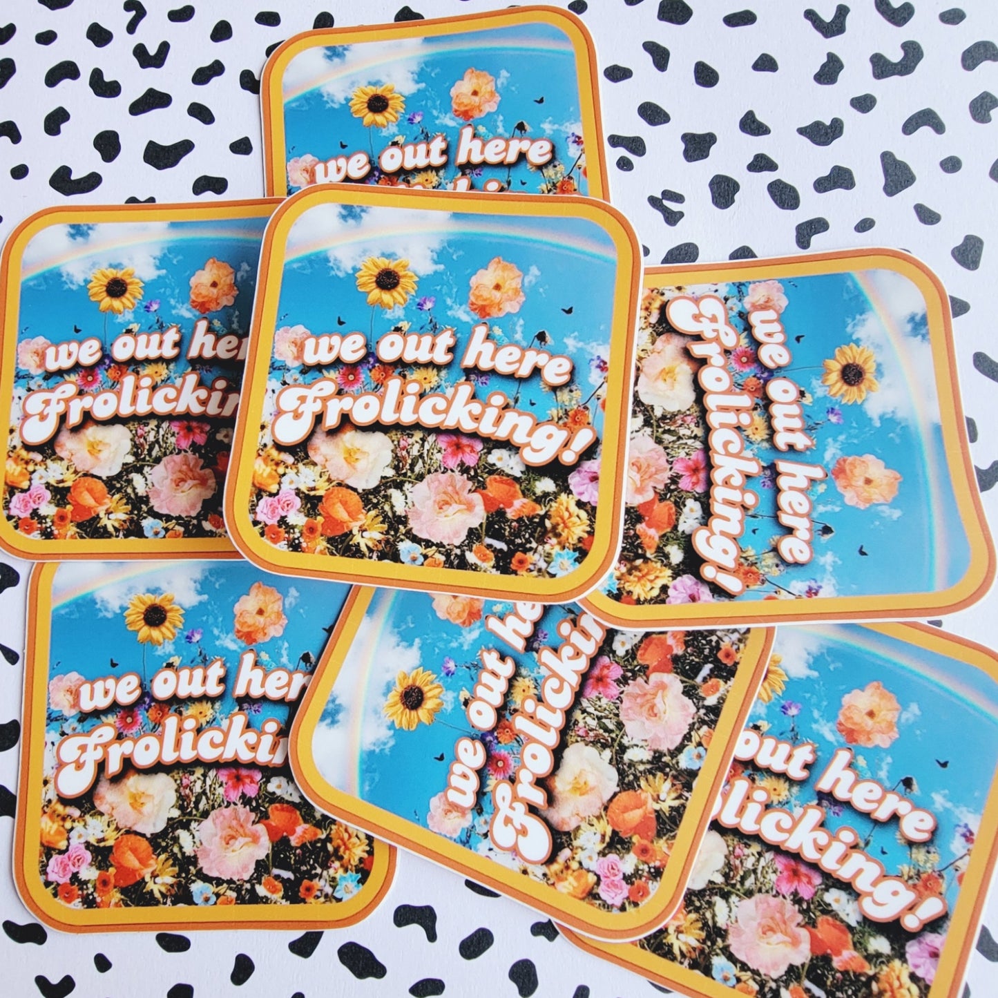 FROLICKING STICKER