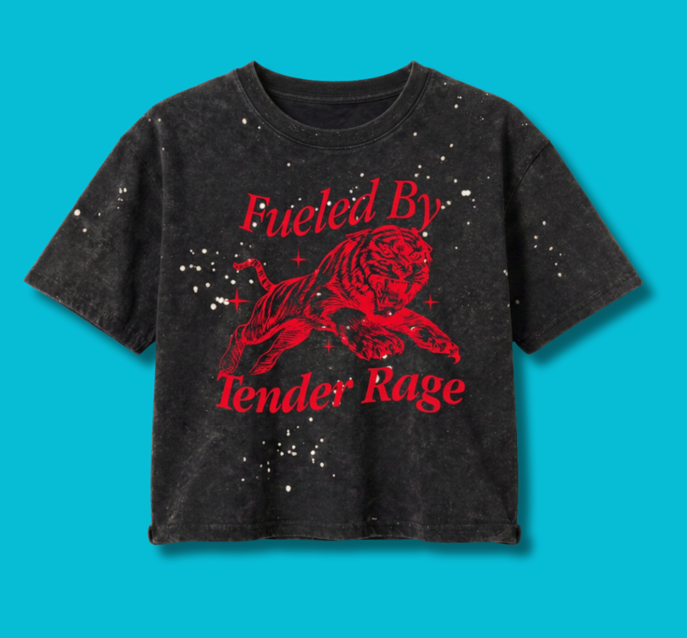 FILLED WITH TENDER RAGE CROP T-SHIRT