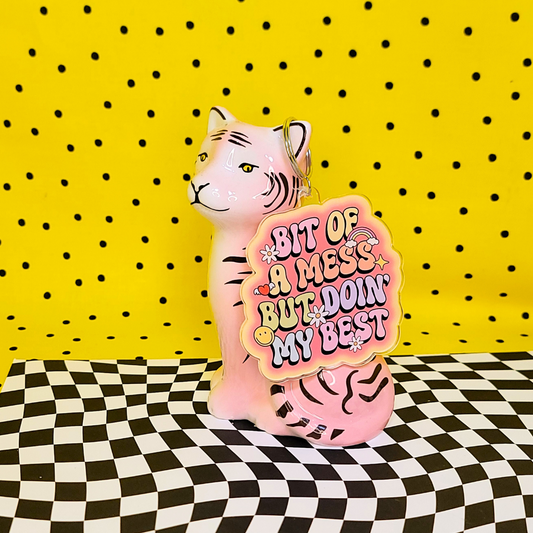 A BIT OF A MESS KEYCHAIN