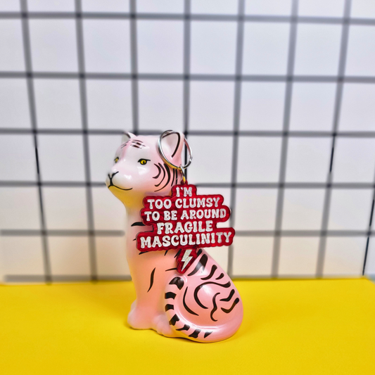FRAGILE MASCULINITY KEYCHAIN
