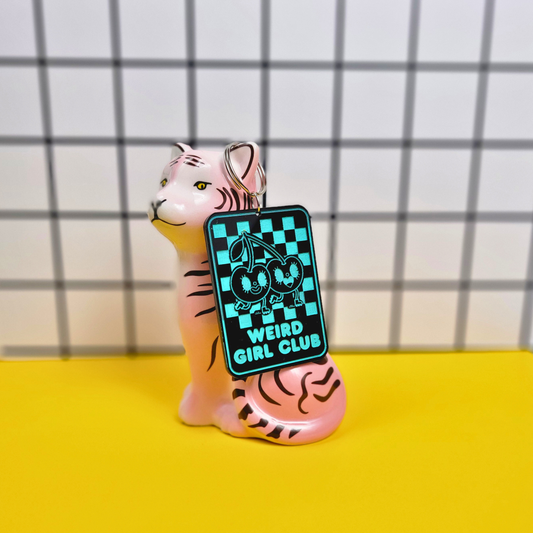 WEIRD GIRL CLUB KEYCHAIN