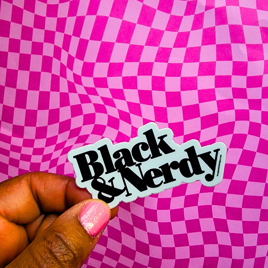 BLACK & NERDY OG STICKER