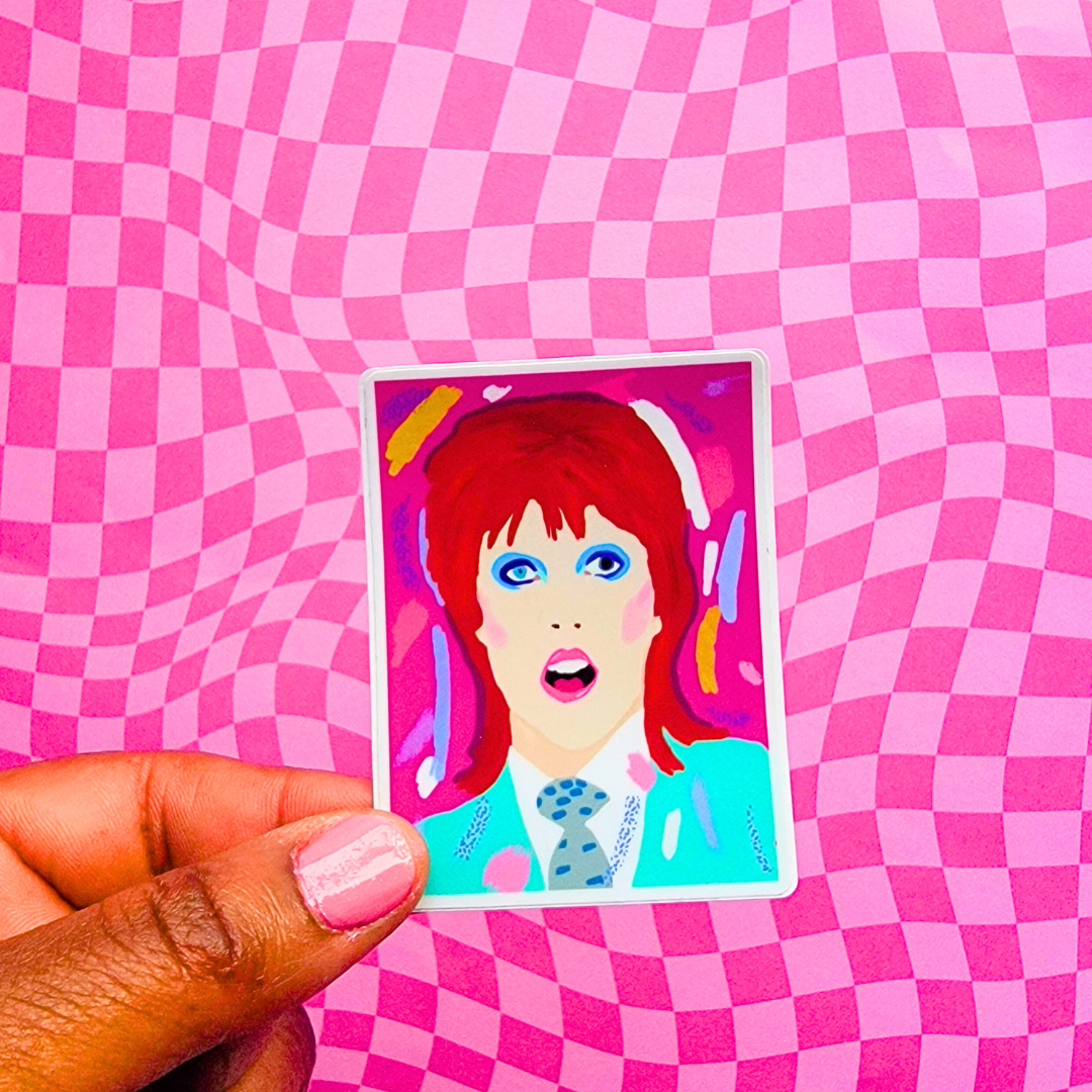 GLAM ROCK BOWIE STICKER