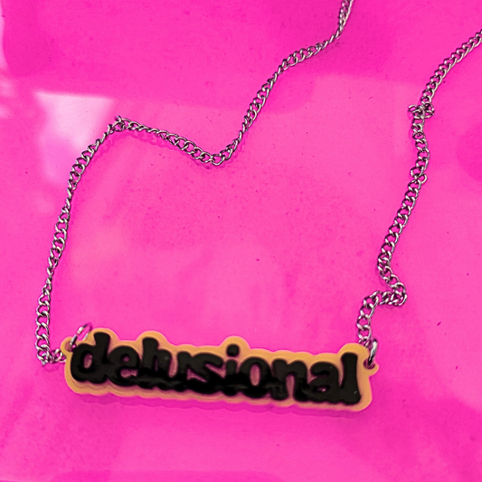 ONE WORD ACRYLIC NECKLACE