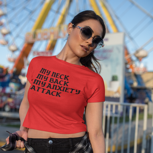 MY ANXIETY ATTACK CROPPED T-SHIRT
