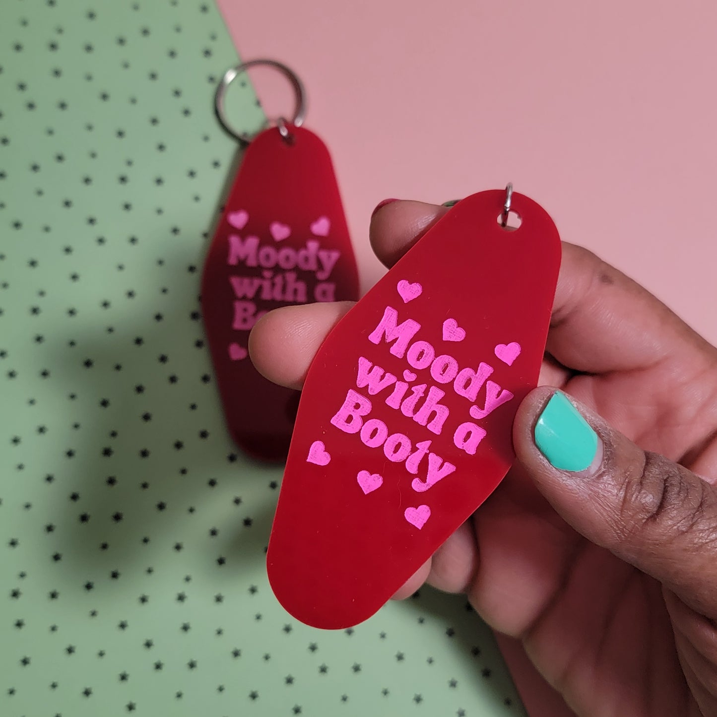 MOODY WITH A BOOTY KEYCHAIN