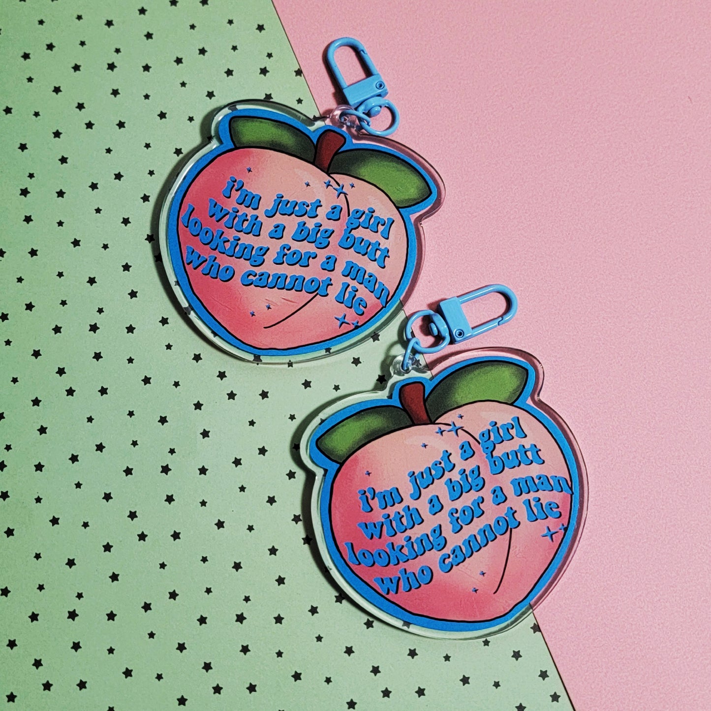 JUST A GIRL KEYCHAIN