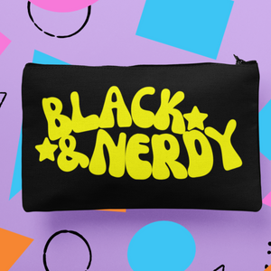 NEON PUFF BLACK AND NERDY POUCH