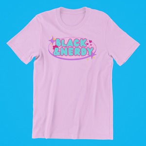 BLACK & NERDY PASTEL VIBES T-SHIRT