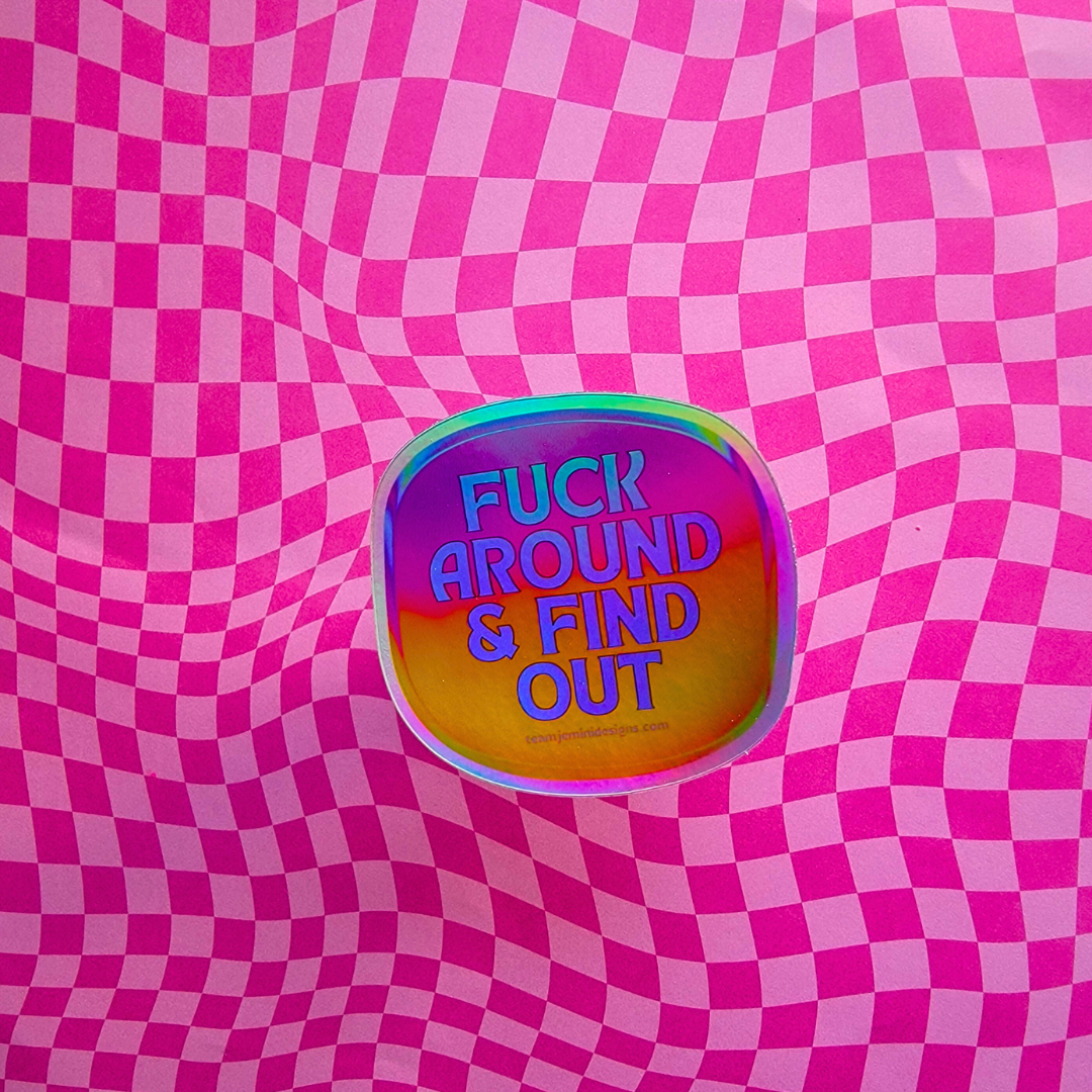 FAFO HOLOGRAPHIC STICKER