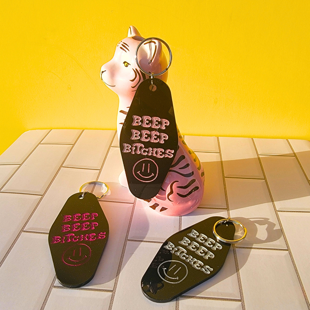 BEEP BEEP KEYCHAIN