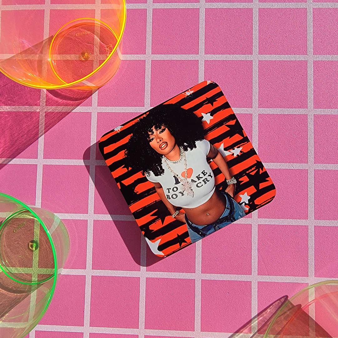 SADE IN DENIM POP CULTURE COASTER