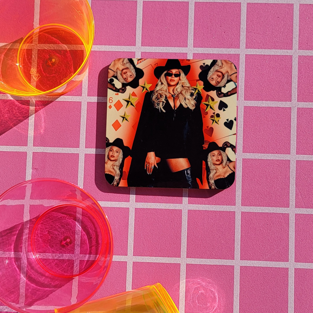 SADE IN DENIM POP CULTURE COASTER