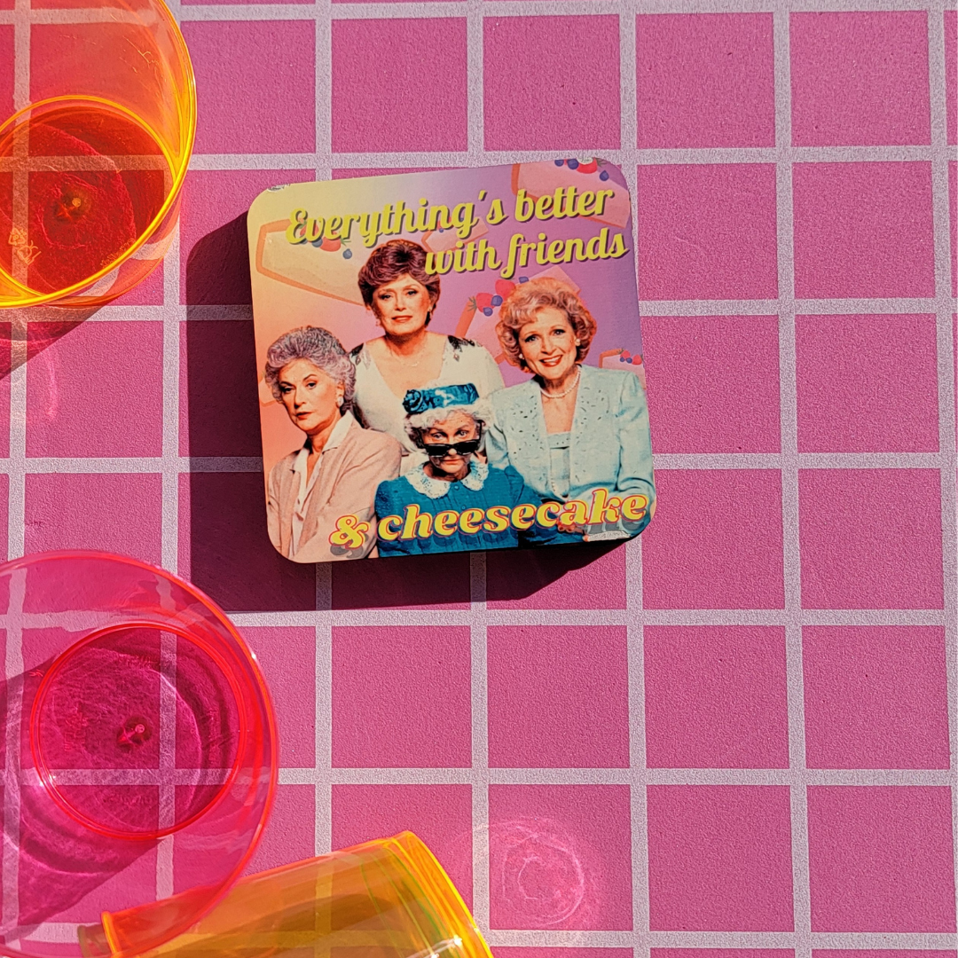 PURPLE ONE ABSTRACT POP CULTURE COASTER