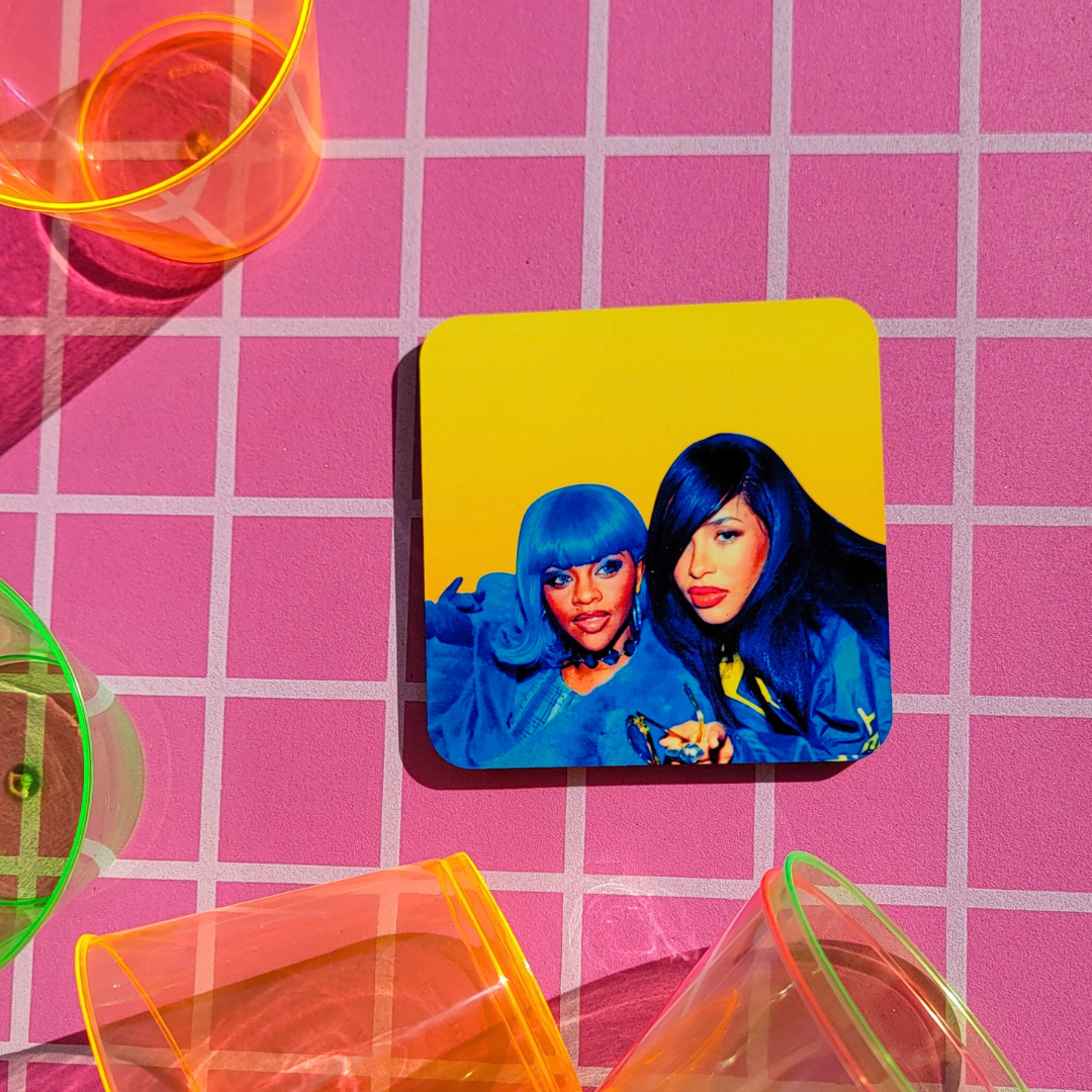 SADE IN DENIM POP CULTURE COASTER