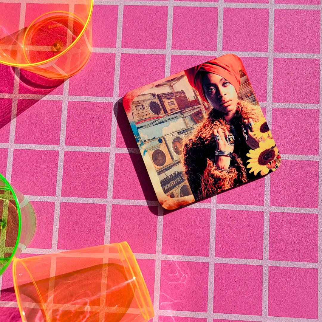SADE IN DENIM POP CULTURE COASTER