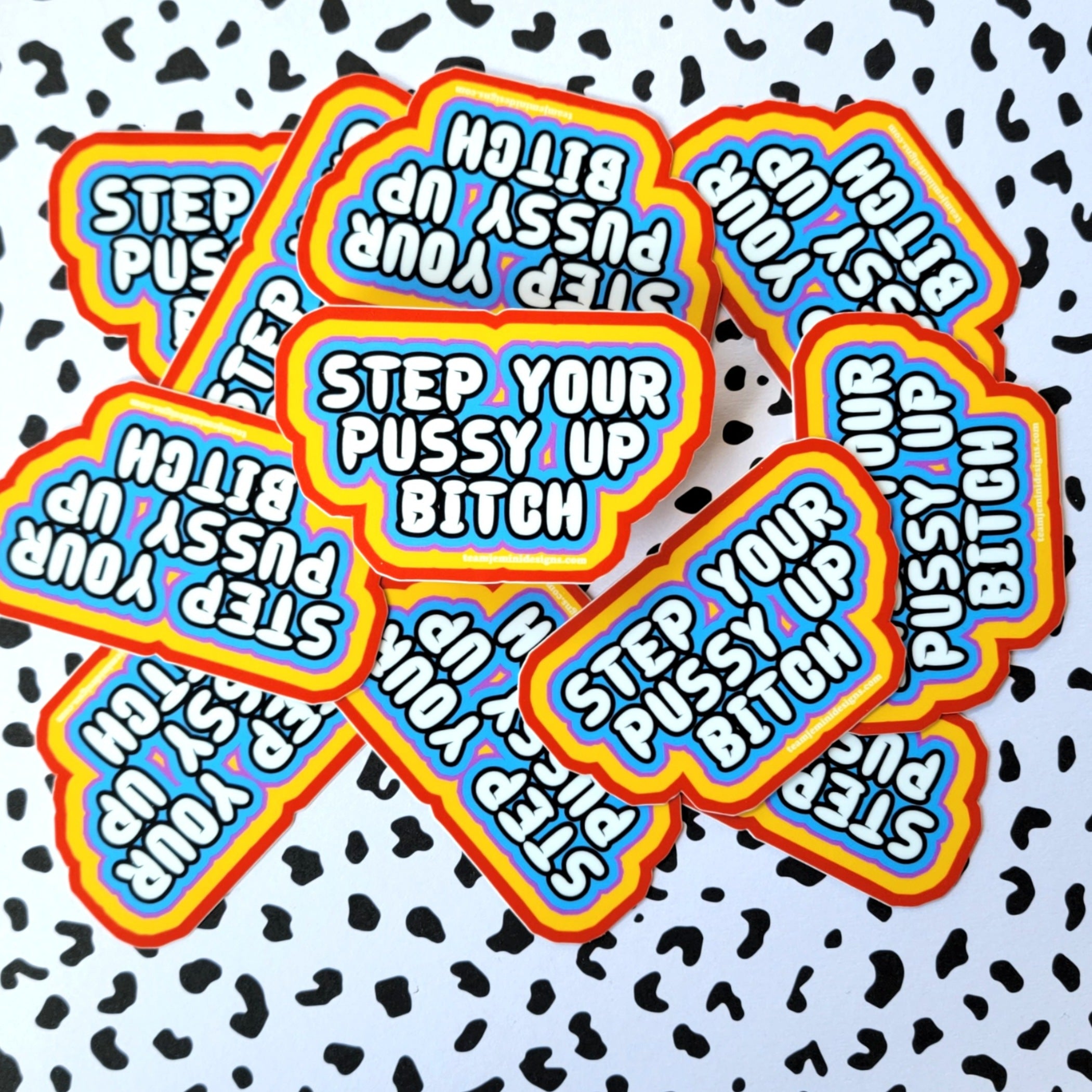 STEP YOUR P UP STICKER