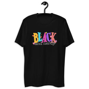 BLACK & NERDY 90's VIBE T-SHIRT