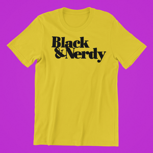 BLACK & NERDY ORIGINAL T-SHIRT