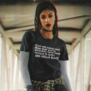 HELLA BLACK QUIRKY T-SHIRT